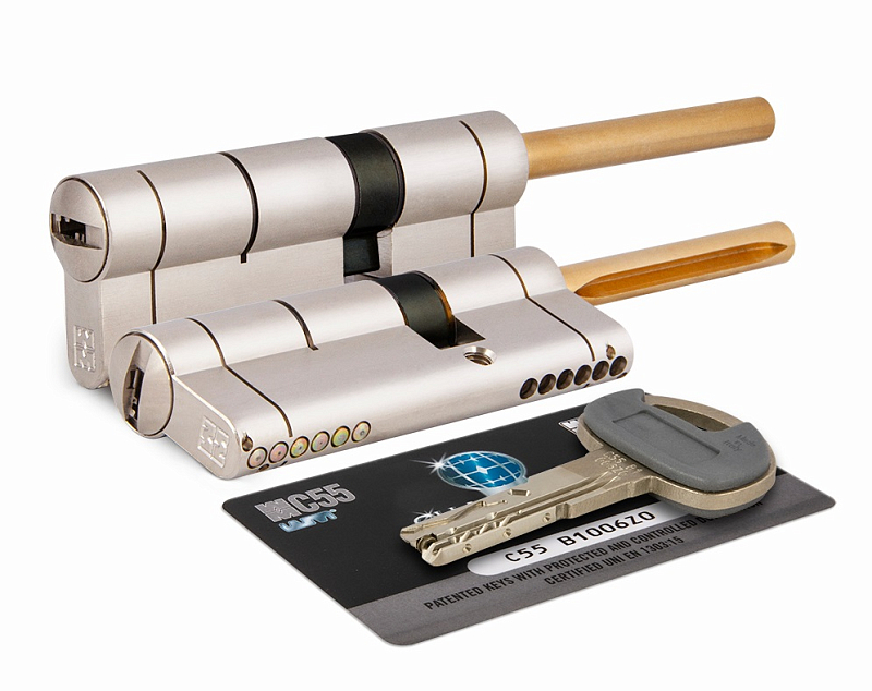 Цилиндр (личинка для замка) MOTTURA C55P413101 (72мм/41х31 В) никель