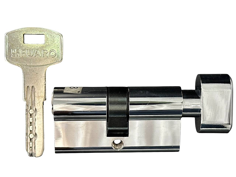 Цилиндр (личинка для замка) FUARO 200 ZM 60 CP (60мм /30x30В) хром