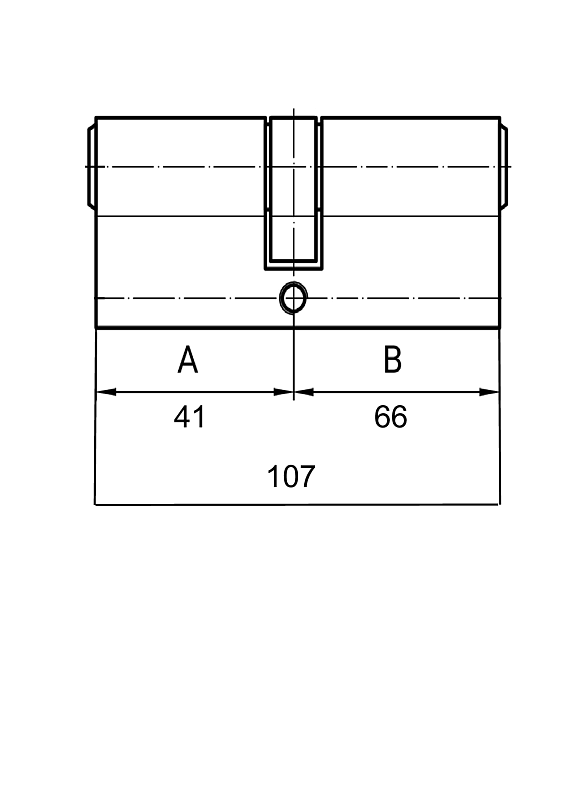 Цилиндр EVVA MCS кл\кл 107мм (41+66) хром